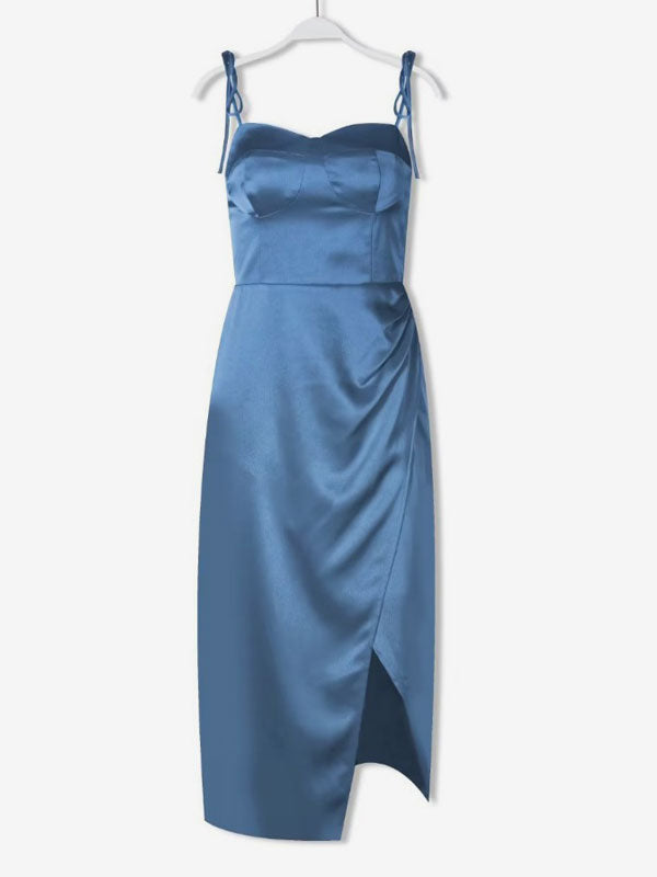 Sexy Sweetheart Neck Sleeveless Midi Dress