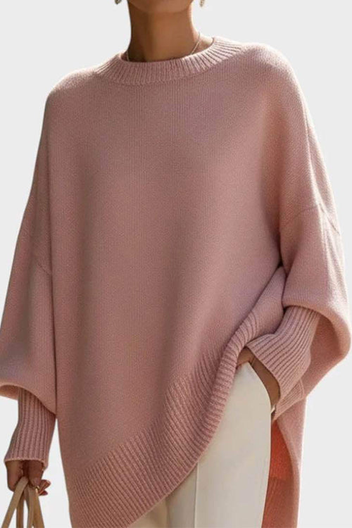 Margovil Crewneck Drop Shoulder Slouchy Pullover Sweater