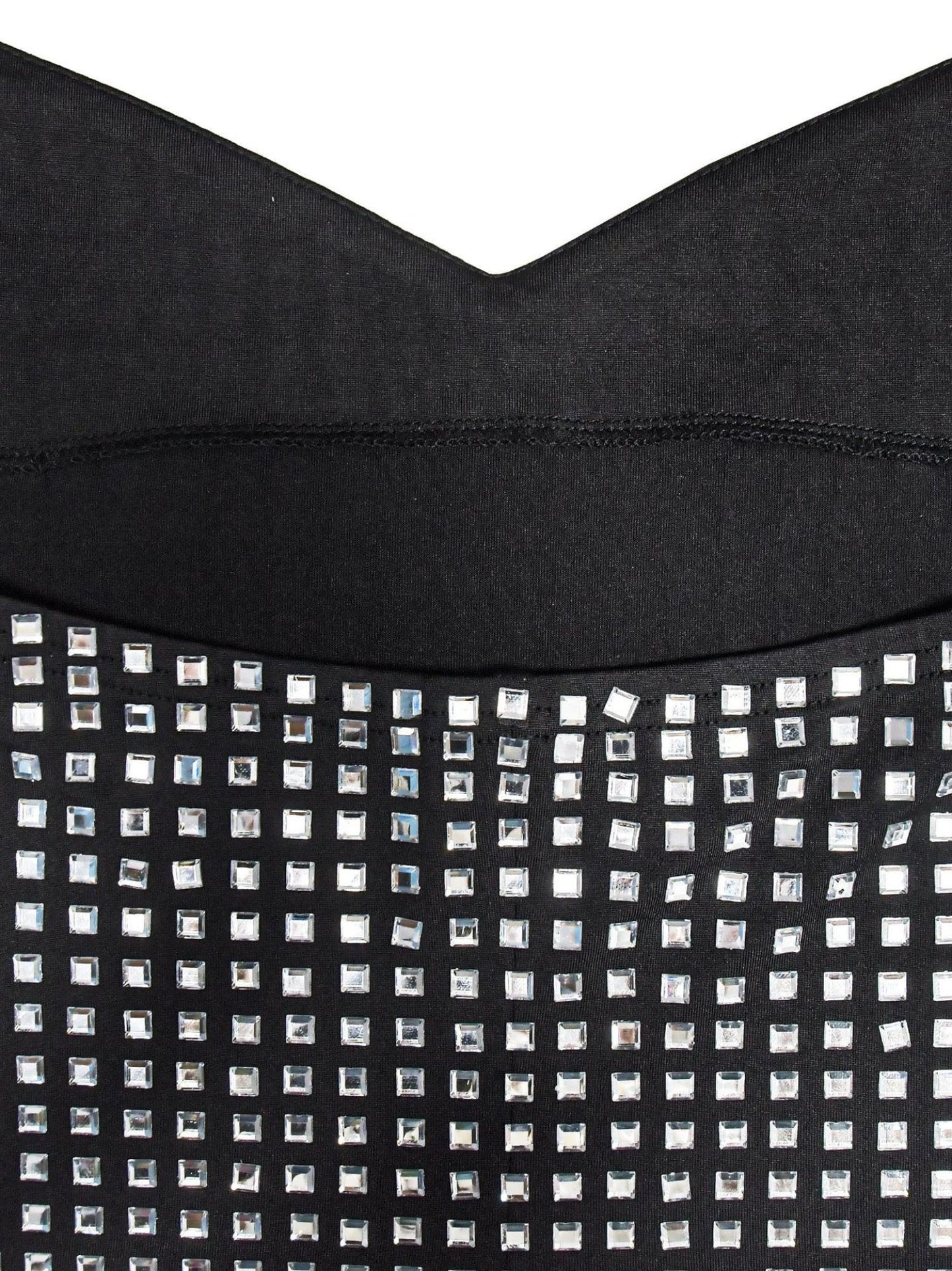 Neckband Rhinestone-studded Slim-fit Hip Wrap Sparkling Party Party Mini&Short Dresses