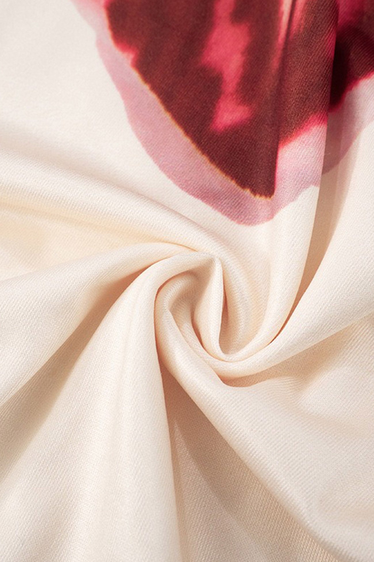 One-Shoulder Orchid Print Asymmetric Ruffle Hem Mini Dress
