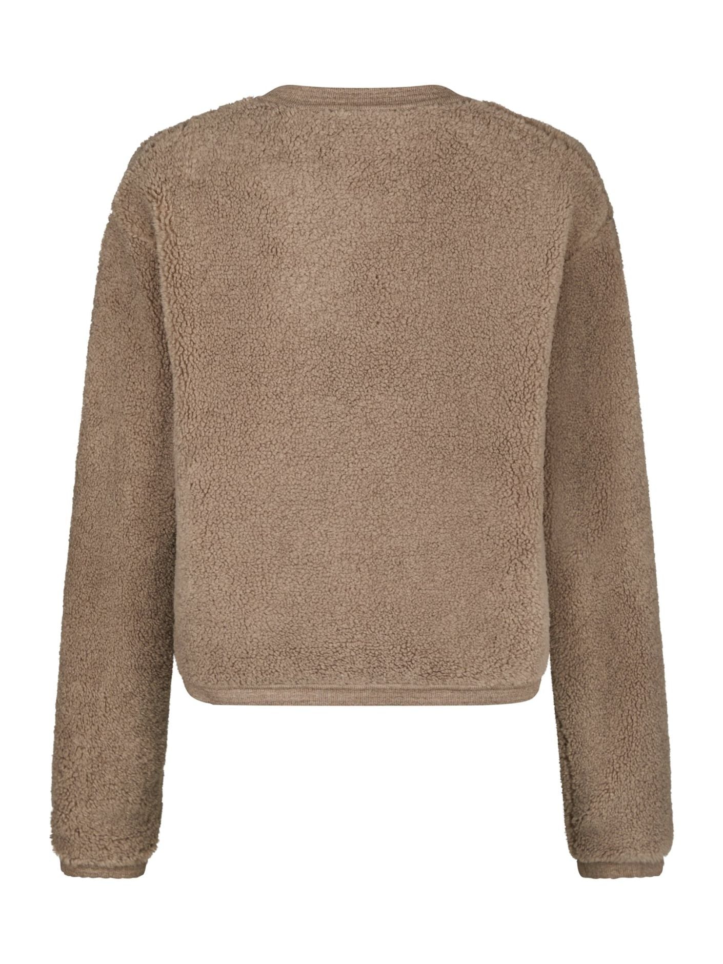 Maison Teddy Cardigan | Faux Shearling Texture | Button Front