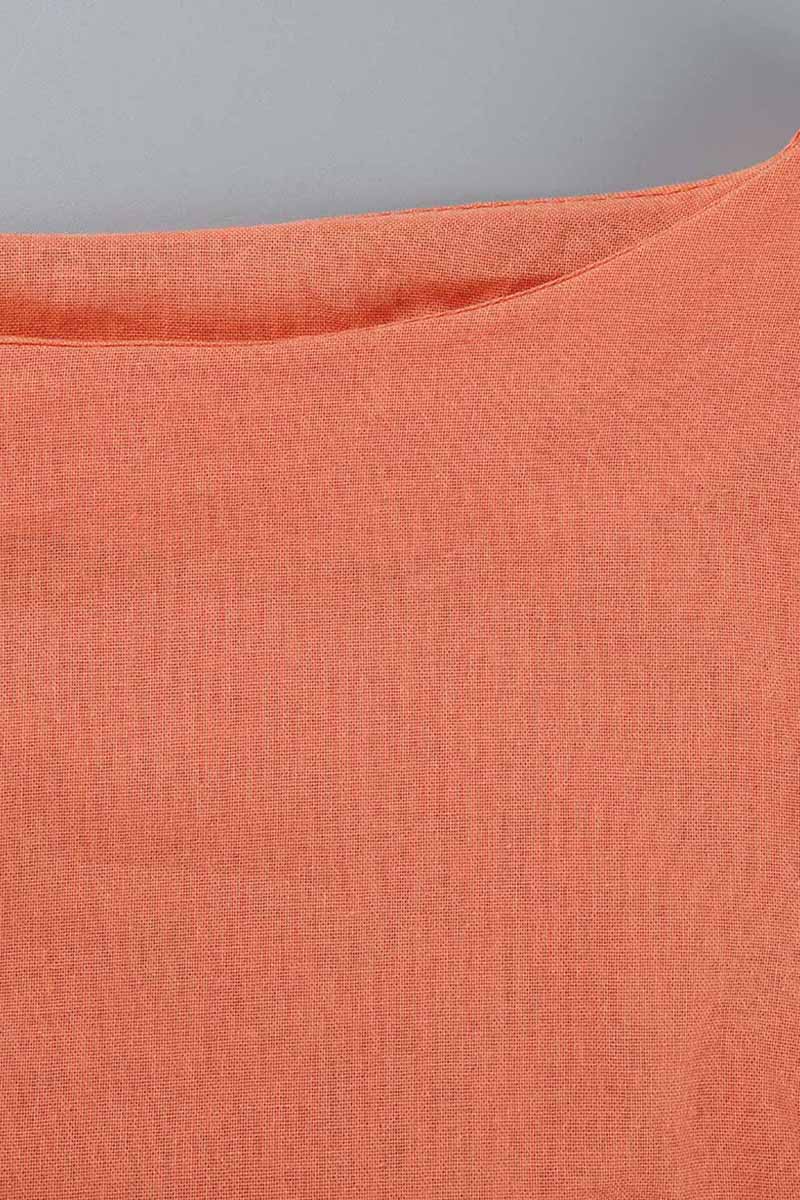 Fashion Vintage Solid Split Joint O Neck Long Sleeve Two Pieces(4 colors)