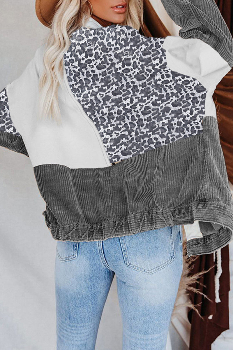 Casual Tassel Buckle Turndown Collar Outerwear