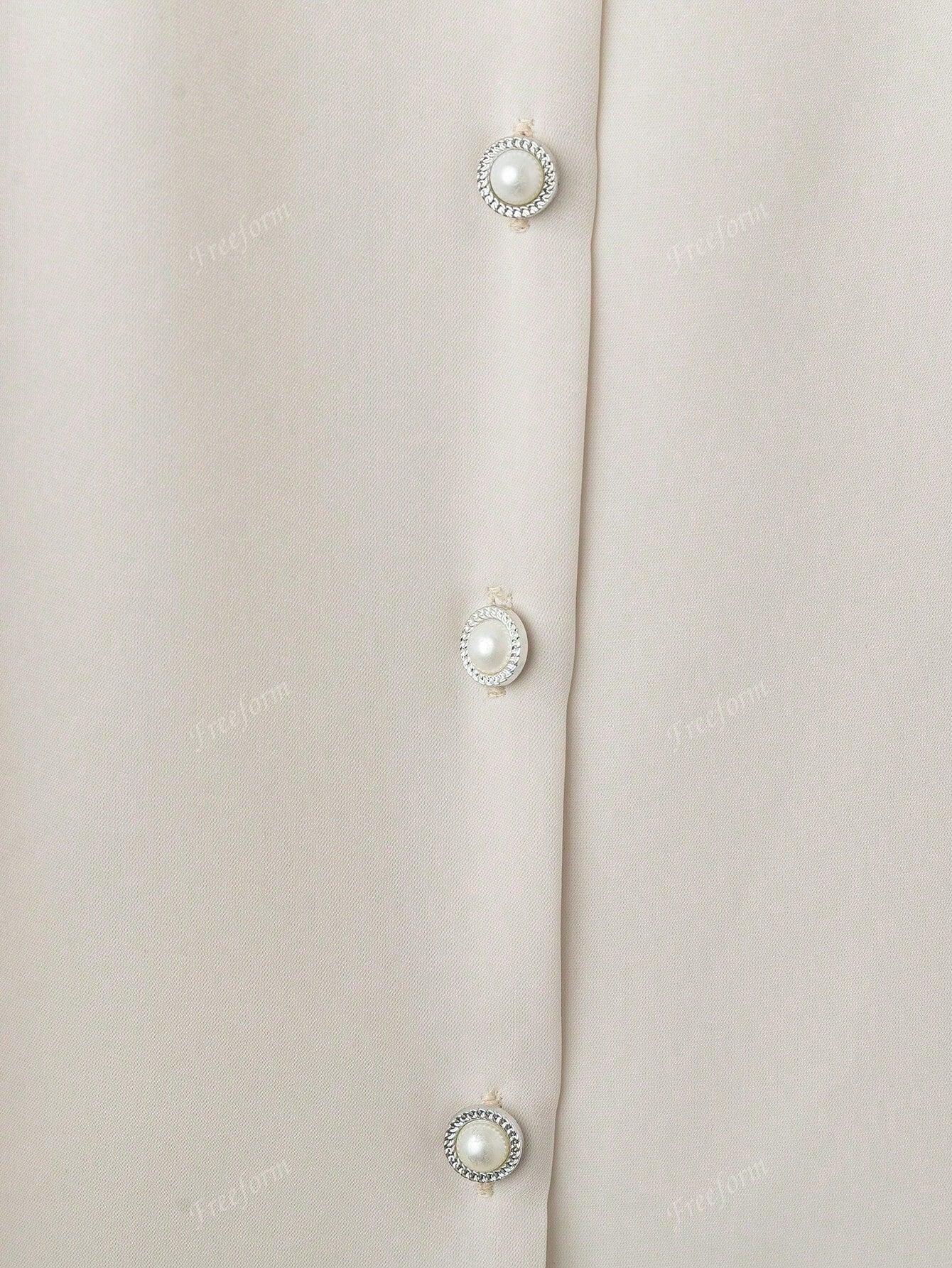 Plus Size V Neck Blouse Loose Casual Elegant Chic Daily Wear