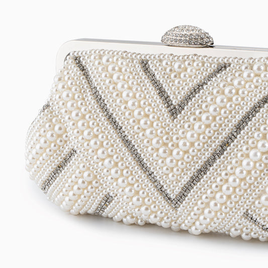 Elegant Pearl Evening Clutch