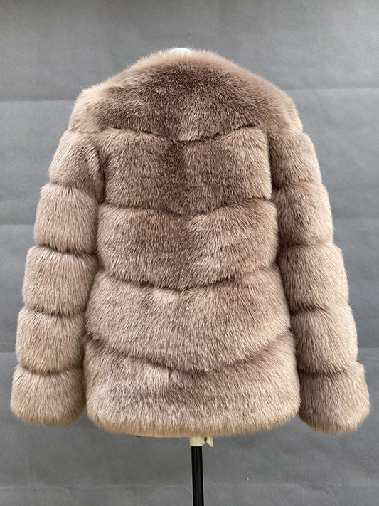 Faux Fur Short Coat Winter Eco-friendly Fur Jacket For Women 2026
