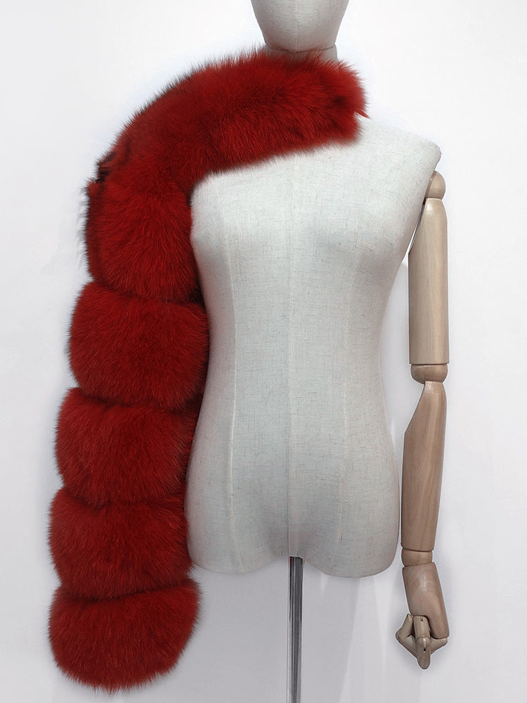 Faux Fur Coats Black No Waistline Asymmetrical Women Coat