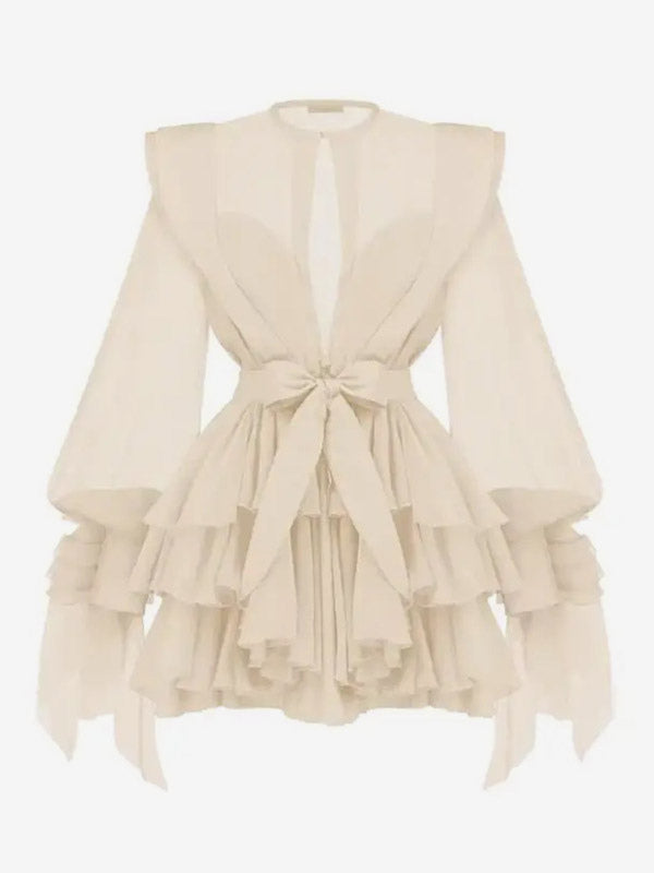 Chic Fitted Pink Gown With Layered Ruffle Perfect For Summer