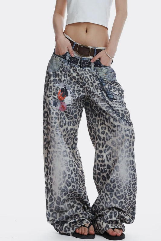 Vintage Double Waist Denim Jeans