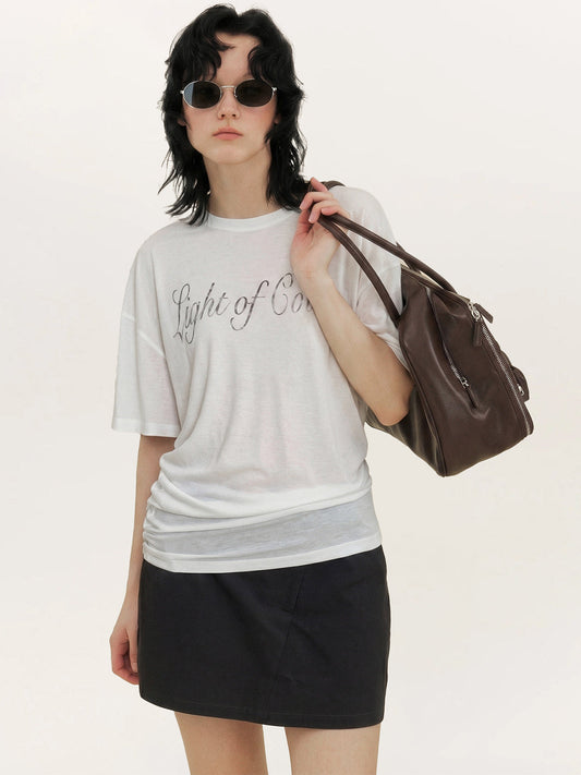 Creative Asymmetrical Print Top