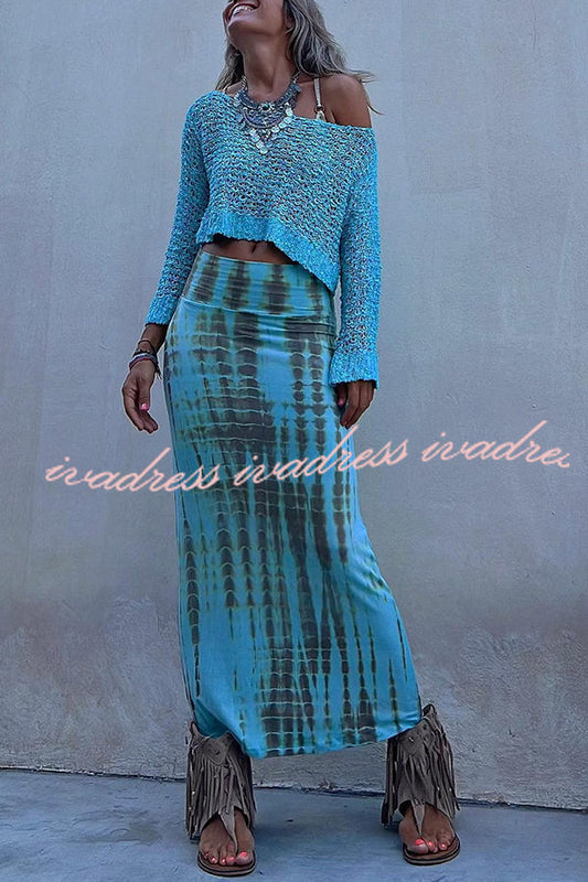 Sunny Meadow Crop Knit Cover-up Top