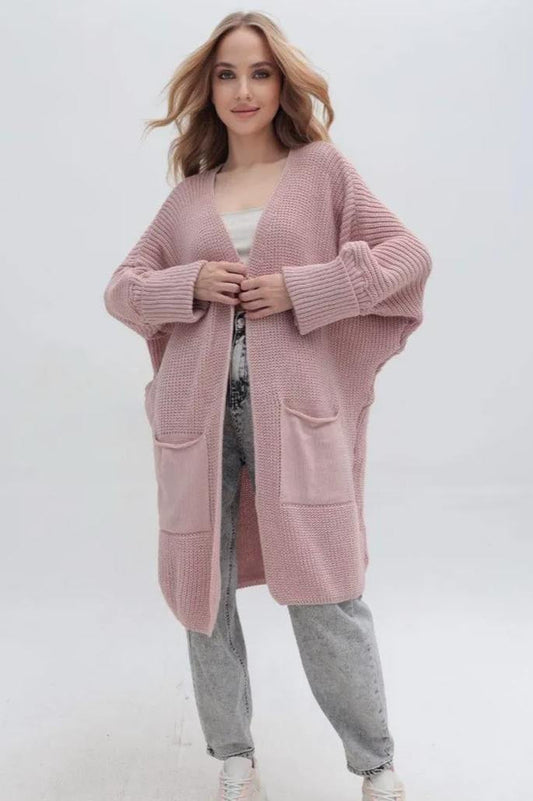 Oversized Long Knit Cardigan