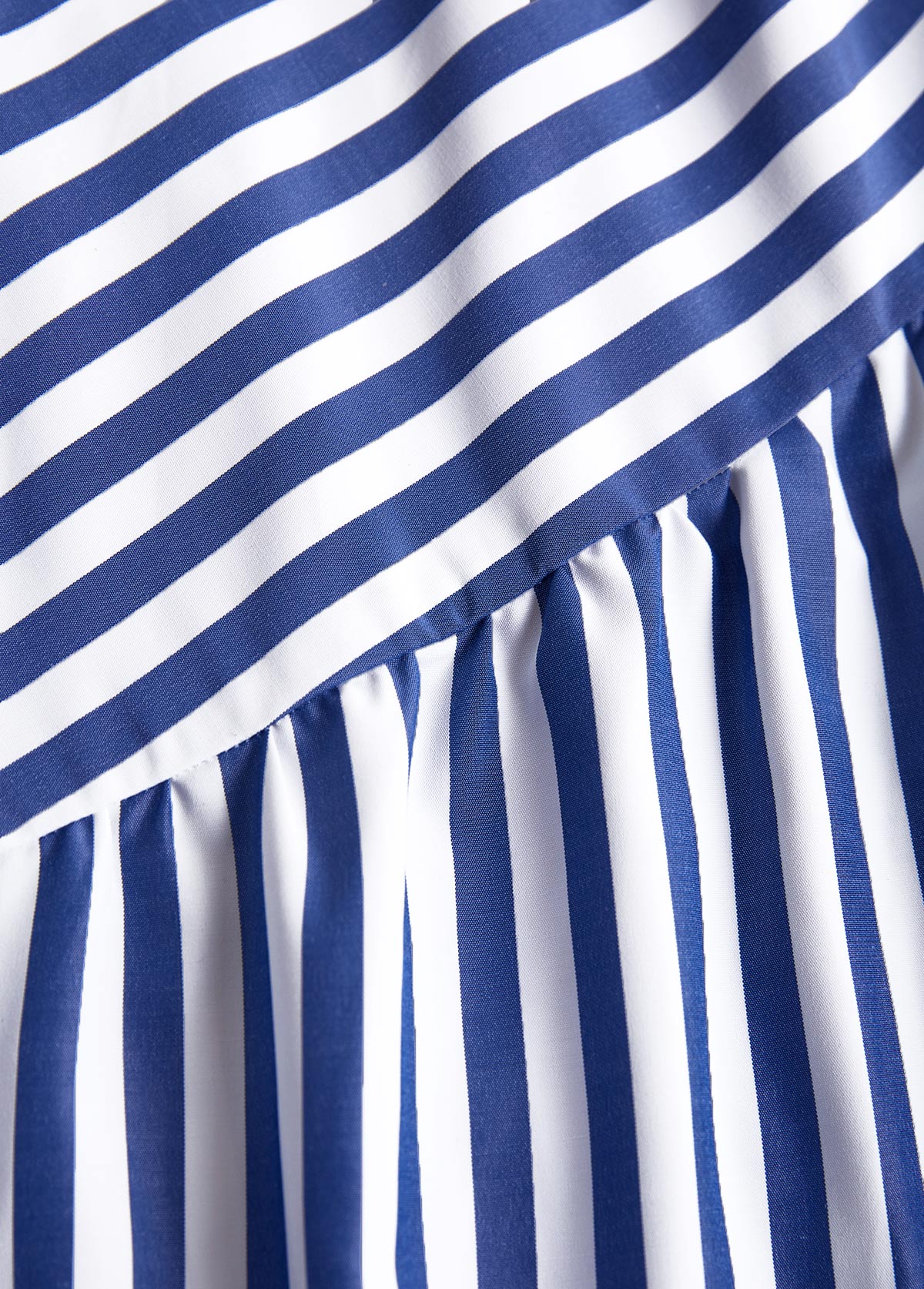 Chic Coastal Striped A-Line Dress