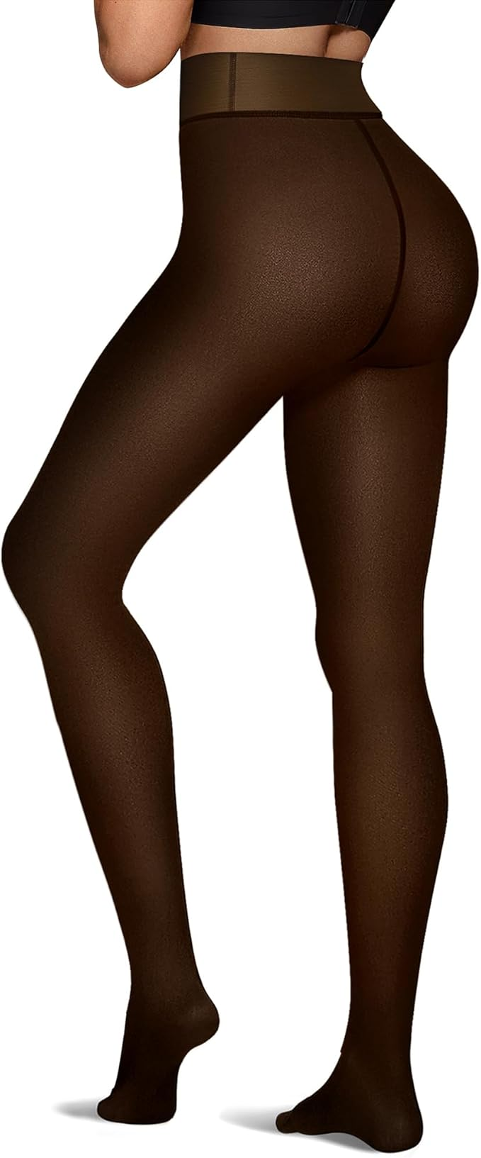 Margovil High Waist Fleece Lined Winter Thermal Pantyhose