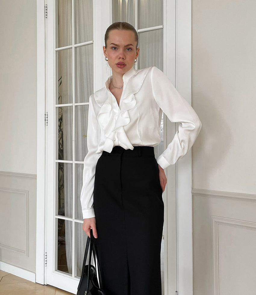 Rufflina Top-White