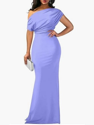 Sleeveless Off-shoulder Bodycon Long Dress