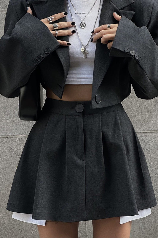 | Mini Skirt and Blazer Set