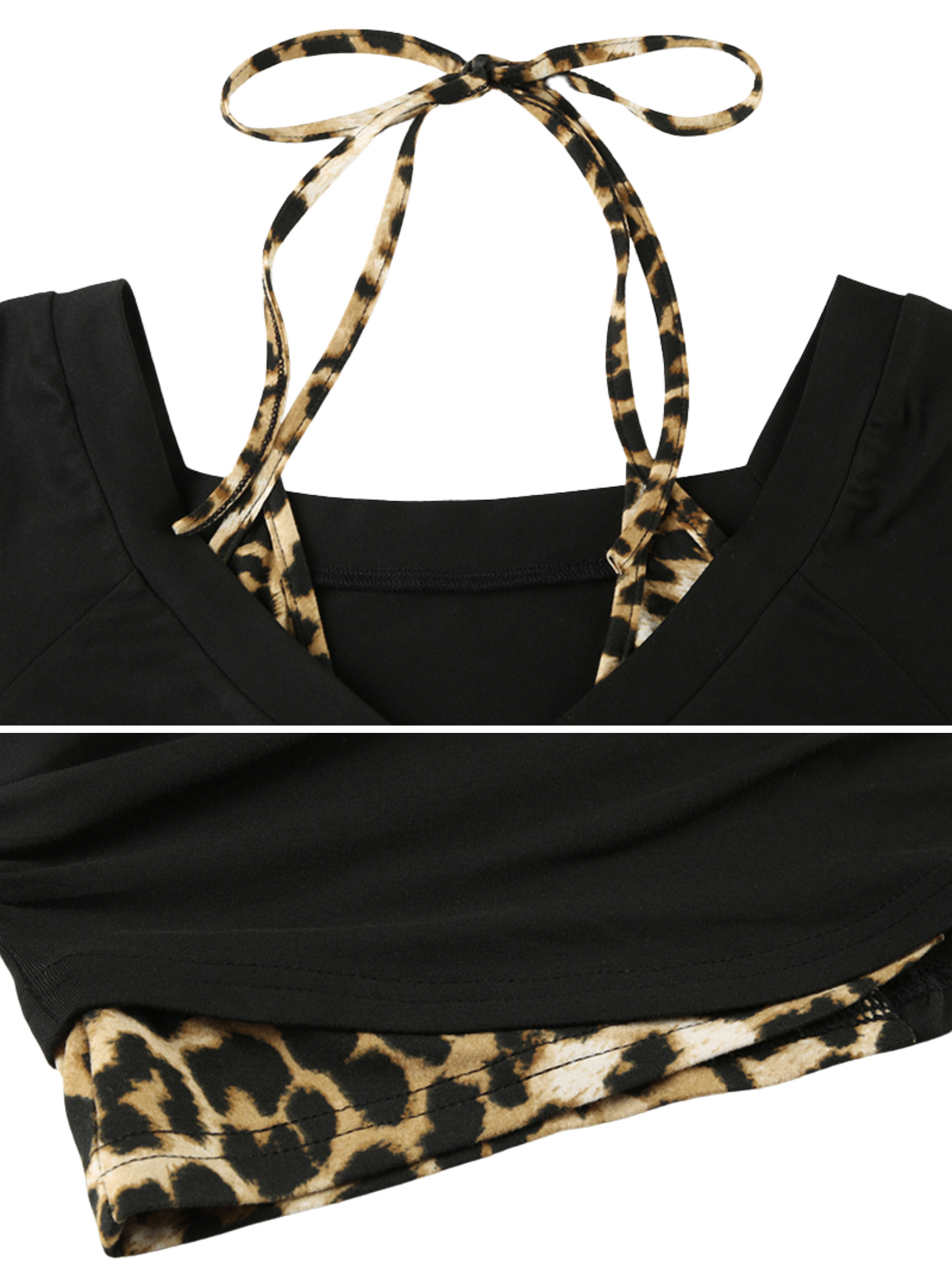 Carli Leopard Print Halter Top