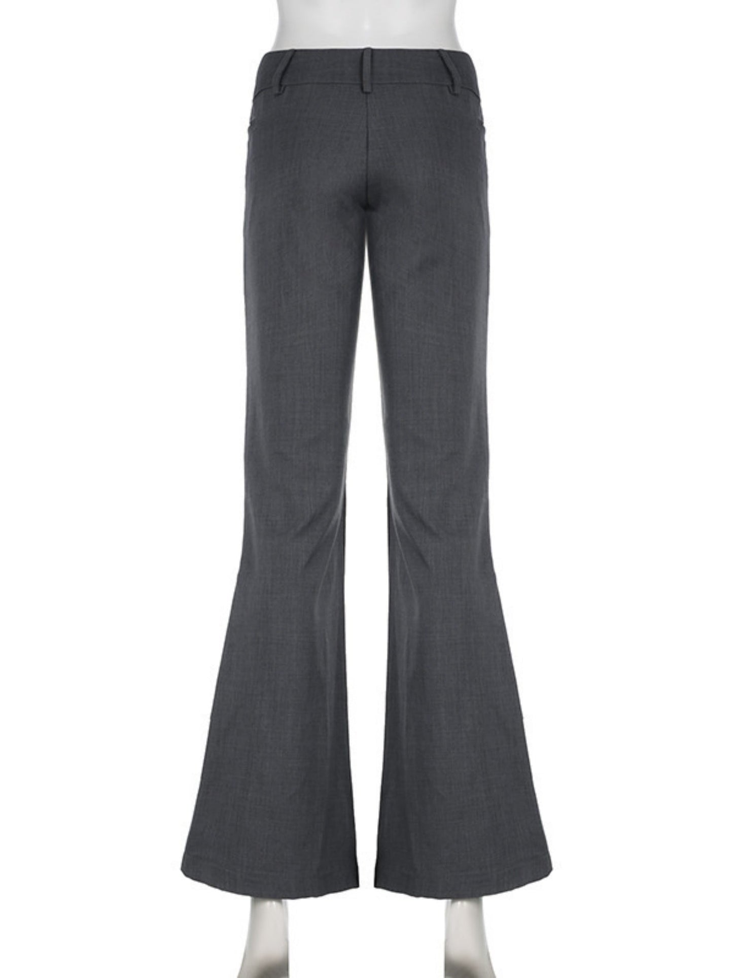 Y2K Pleated Low-rise Slightly Flared Hips Pants