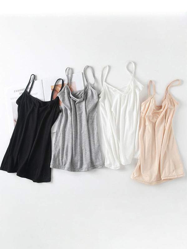 Plain Slim Fit and Versatile Cami Top