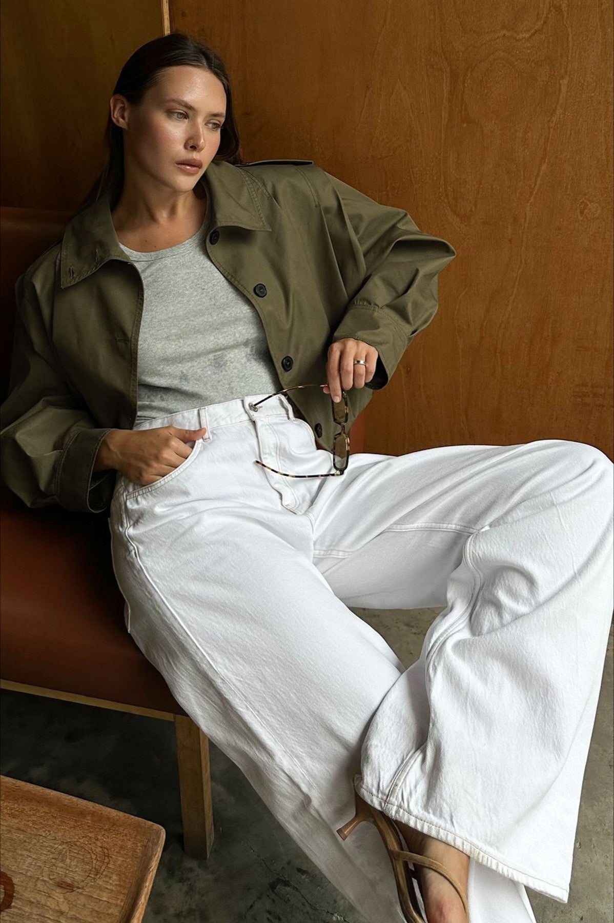 High Neck Long Sleeve Jacket