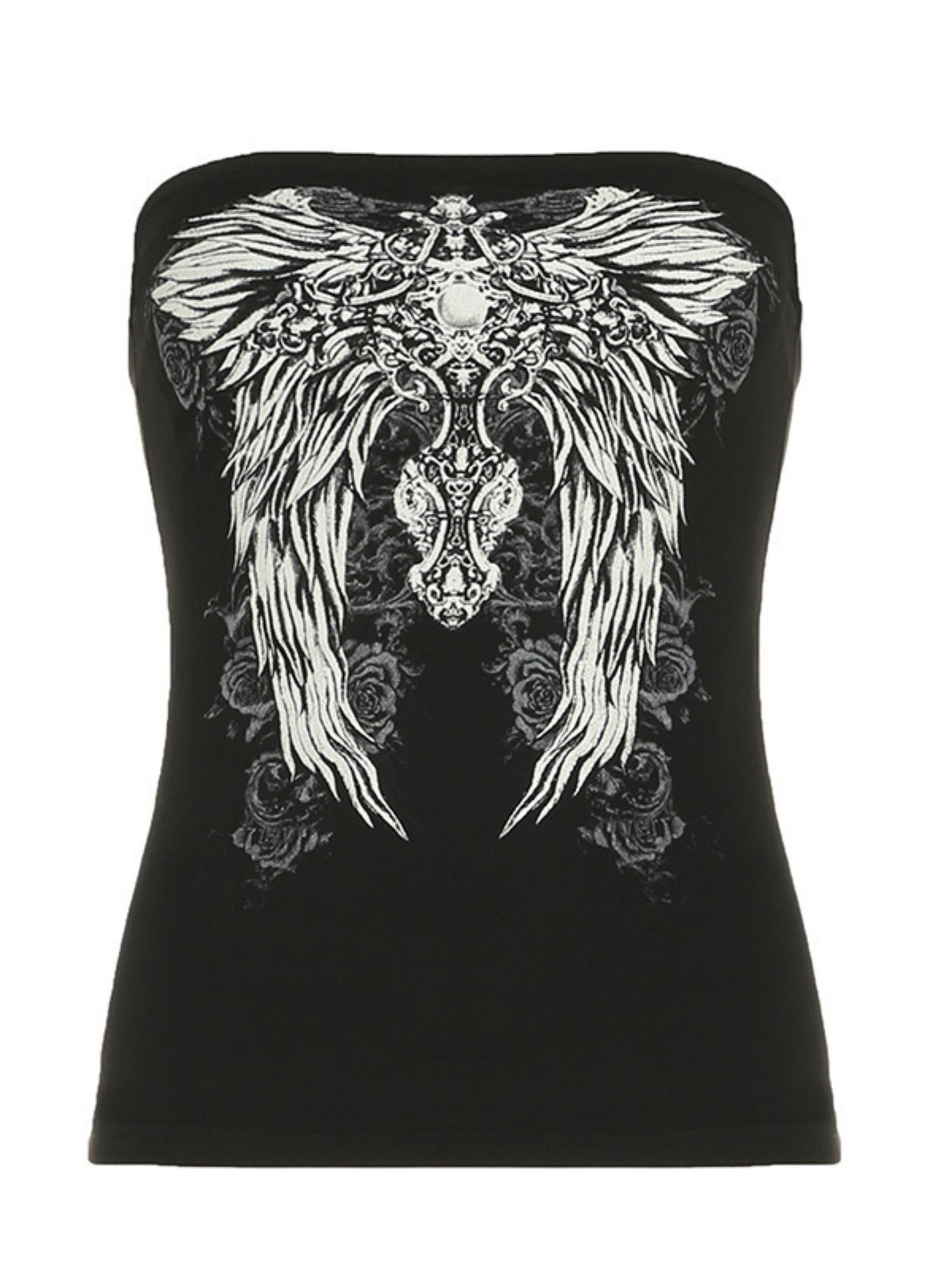 Wing Print Strapless