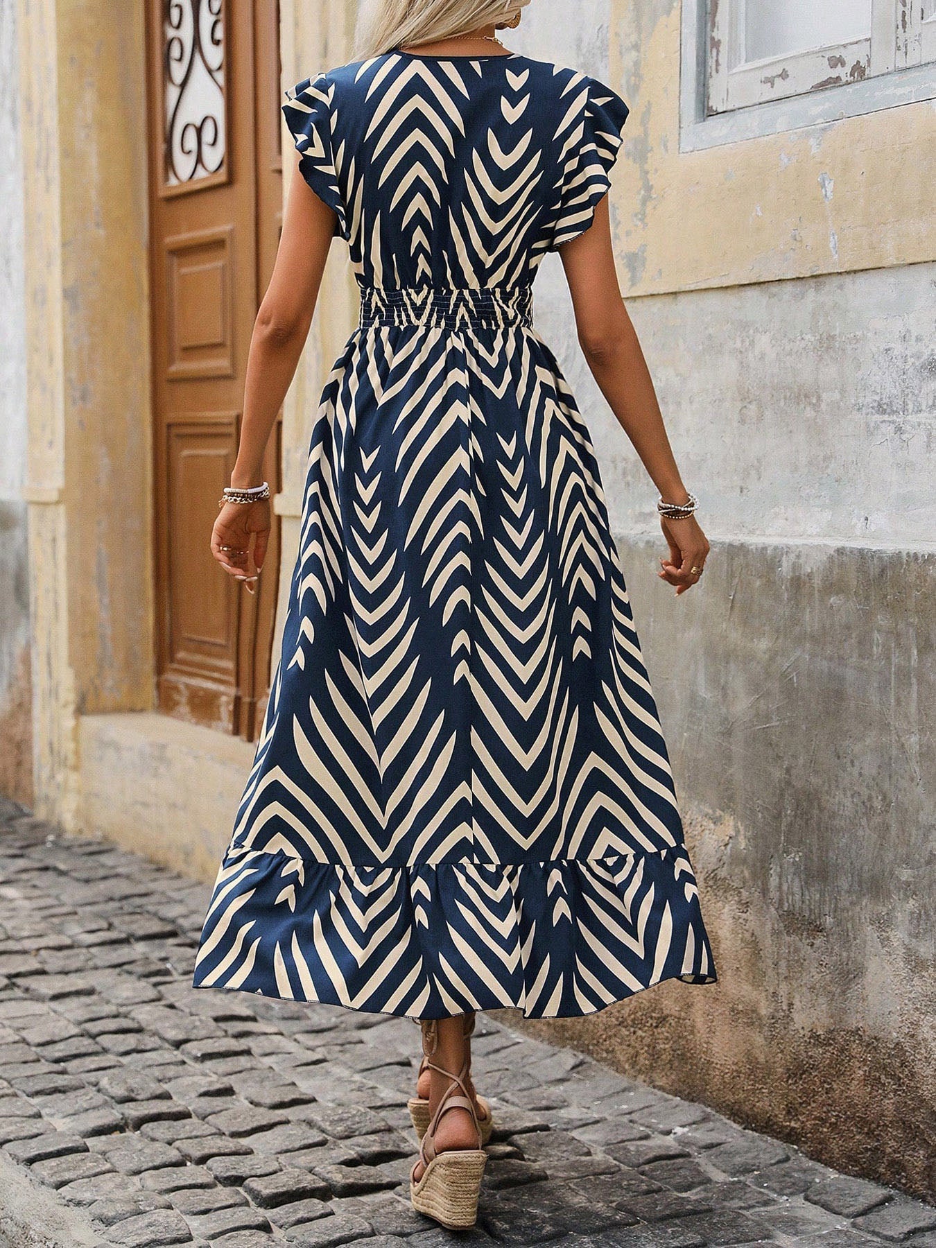 Boho Style Short Sleeve Dress