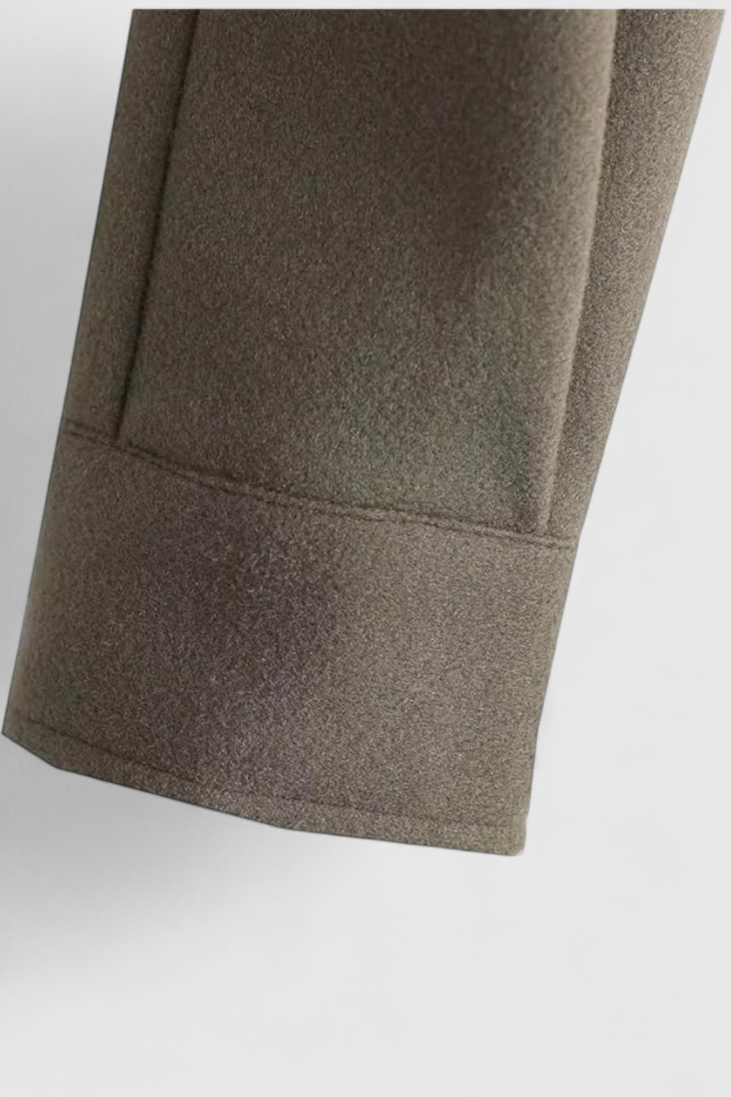 Cropped Button Jacket | Square Collar, Utility Pocket Detail