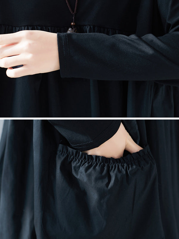 Original Split-Joint Long Sleeve Dress