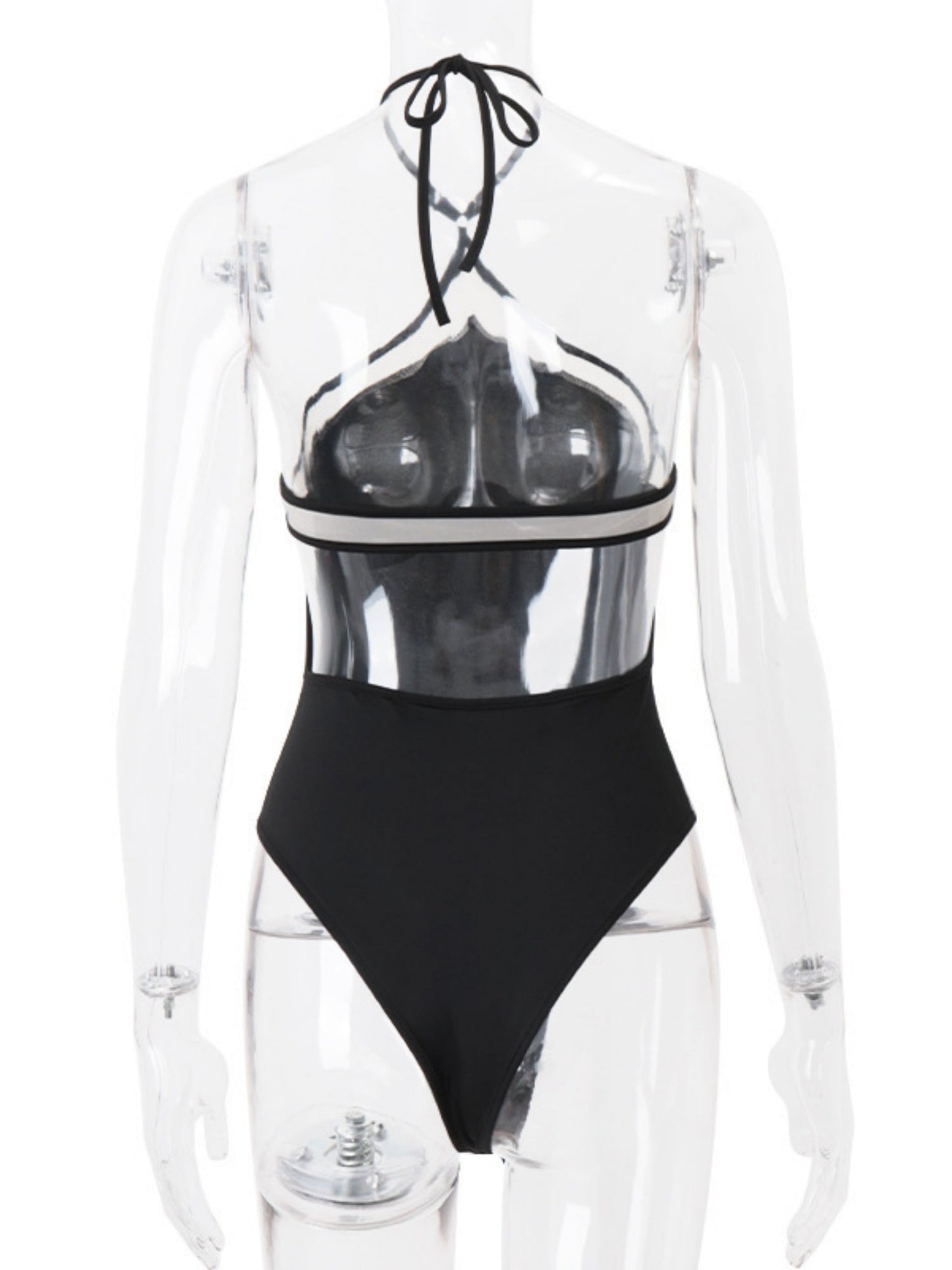 Cross-neck Backless Bodysuits