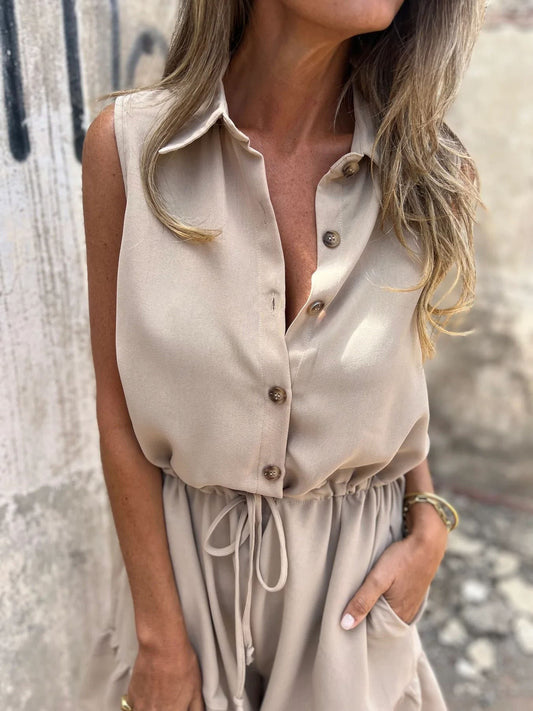Single Breasted Jumpsuit