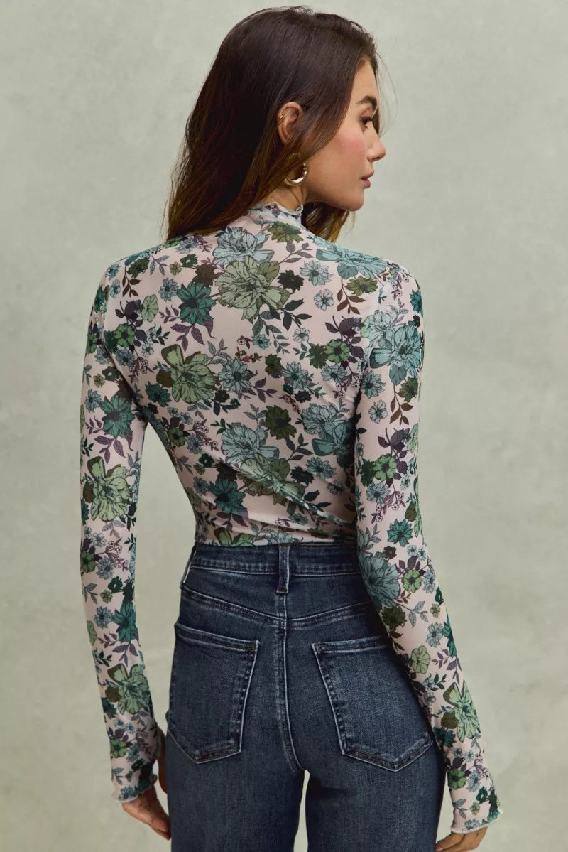 Poppy Mesh Top