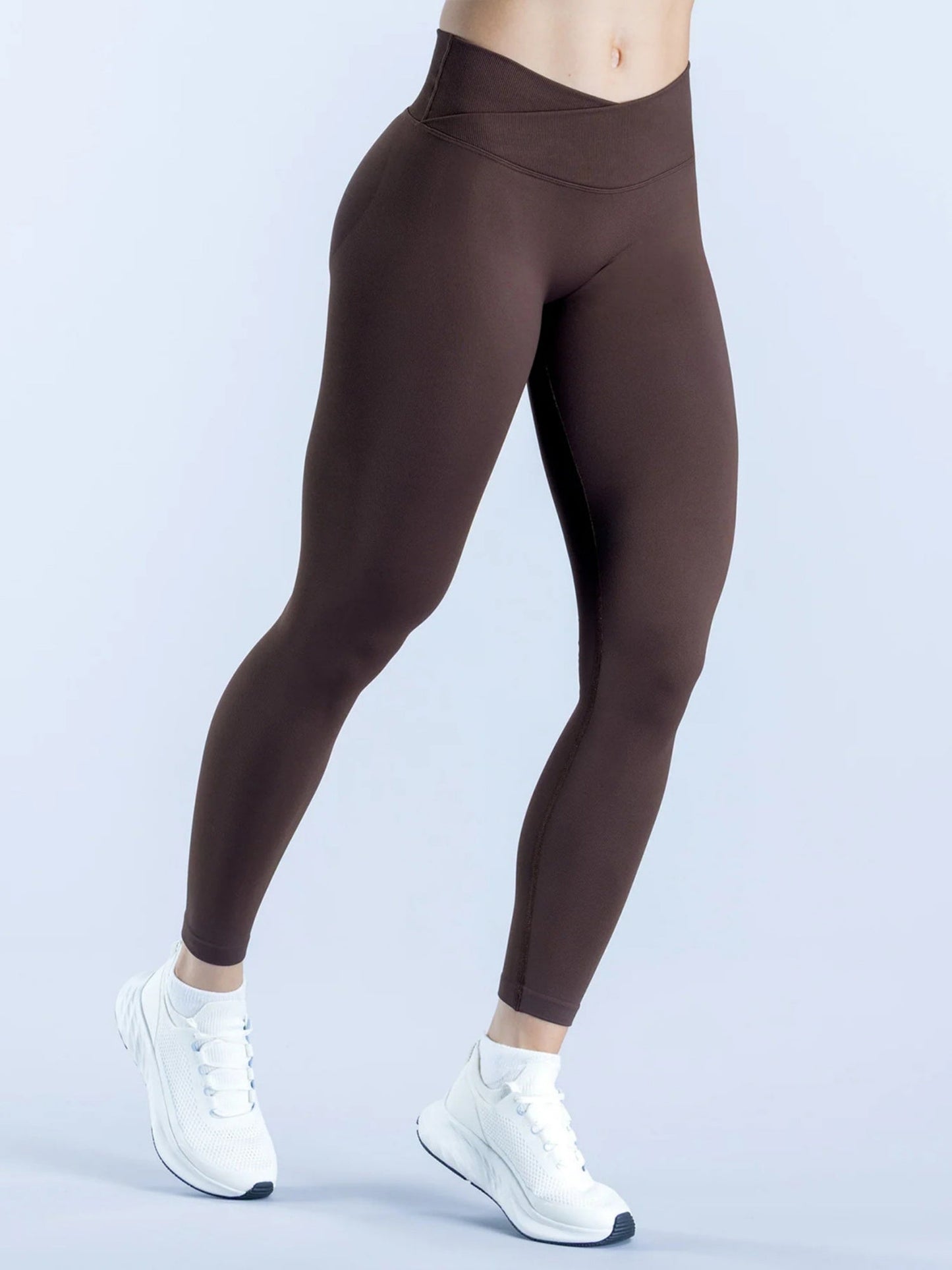 Seamless Buttock Lifting Cross Waist Exercise And Fitness Yoga Pants