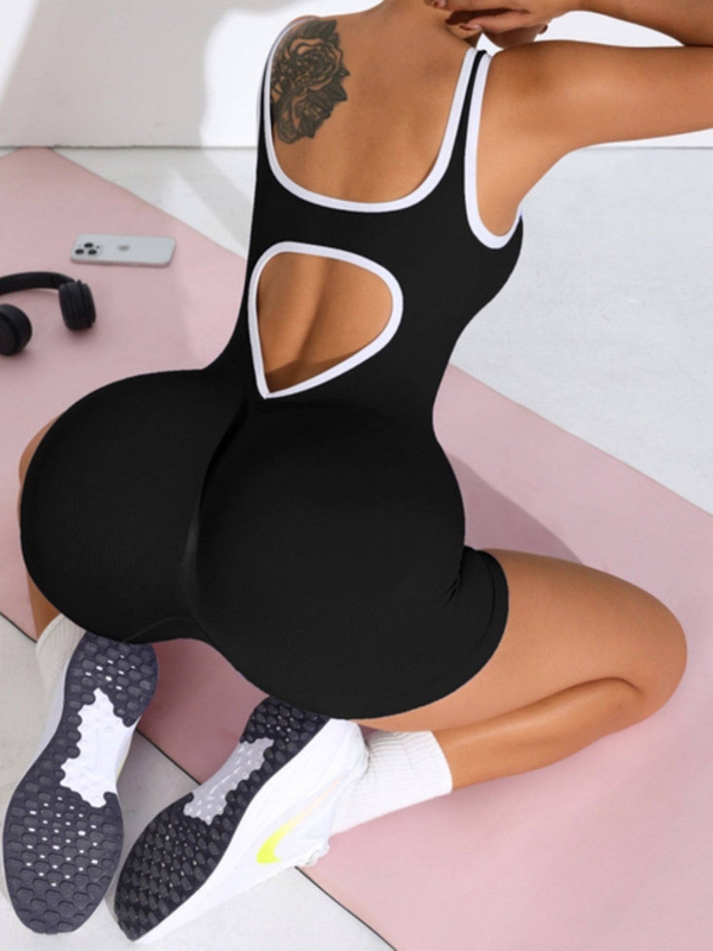 Seamless Beautiful Back And Lifted Buttocks Exercise And Fitness Yoga Jumpsuits