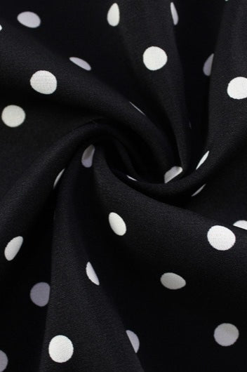 Polka Dot Spaghetti Strap Sweetheart Tie-Front Bodycon Midi Dress