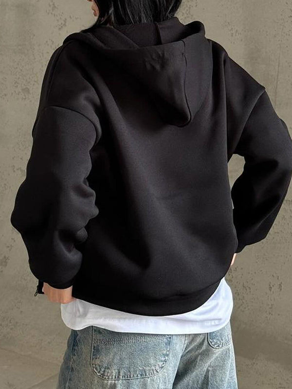 Letter Print Oversized Hoodie
