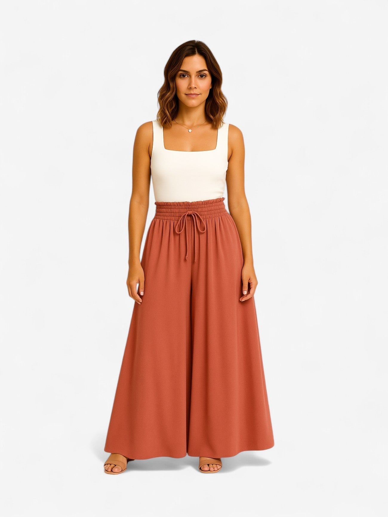Black A-Line Maxi Skirt | Elastic Waist with Drawstring