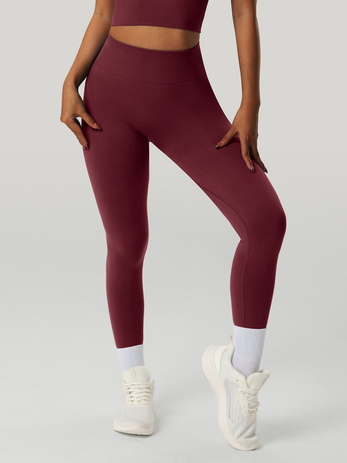 Threaded Waist Abdominal Tightening And Buttock Lifting Exercise And Fitness Yoga Pants