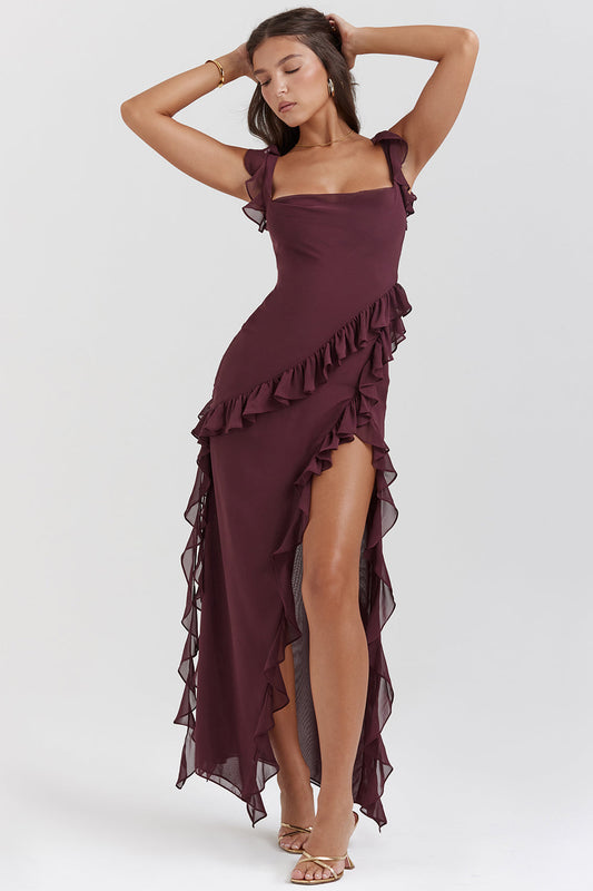 Ayla Ruffle Maxi Dress