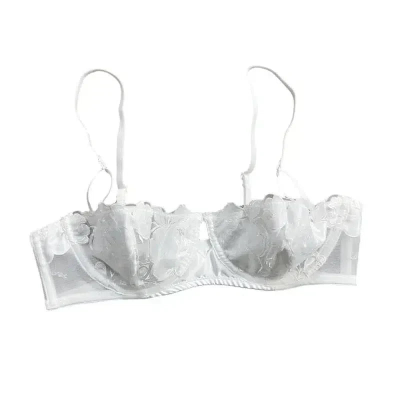 | Embroidered balconette bra