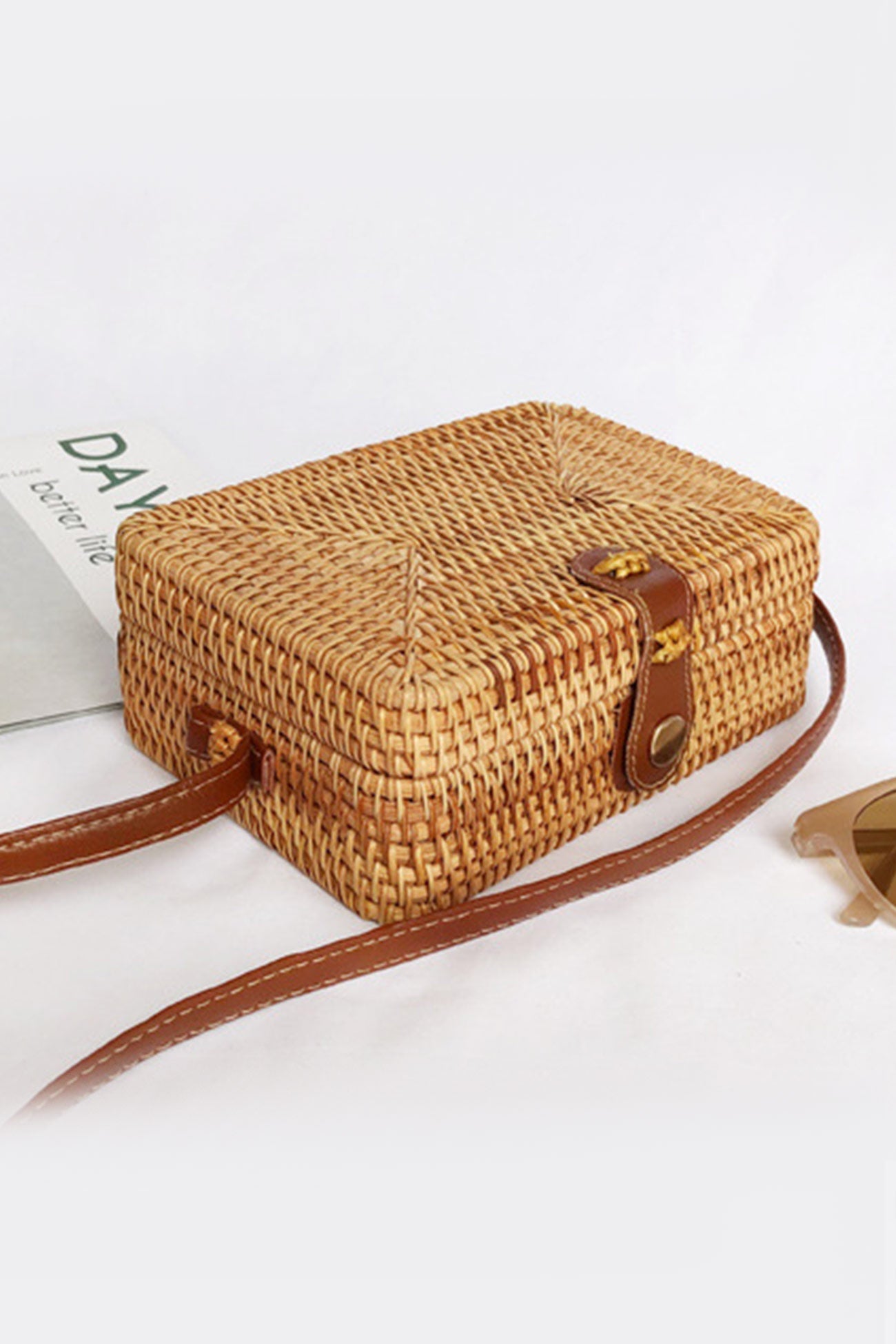 Bali Rattan Straw Handmade Crossbody Bag
