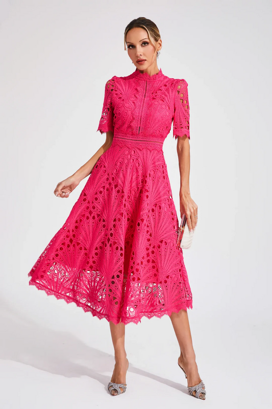 | Lace Midi Dress