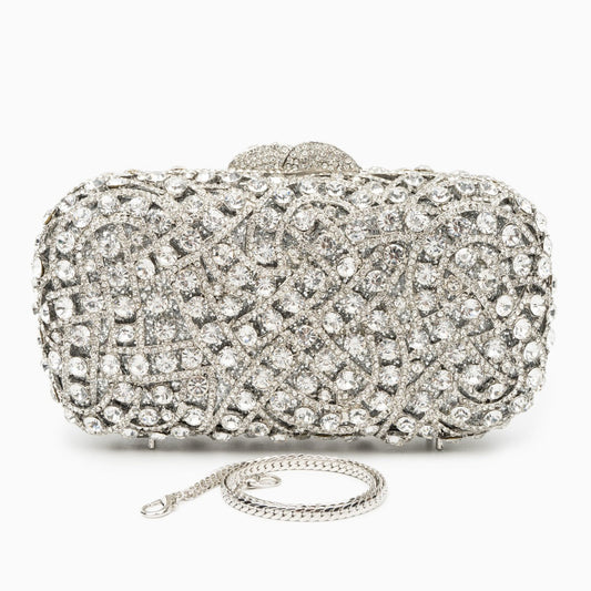 Rhinestone Clutch Bag by Valentina