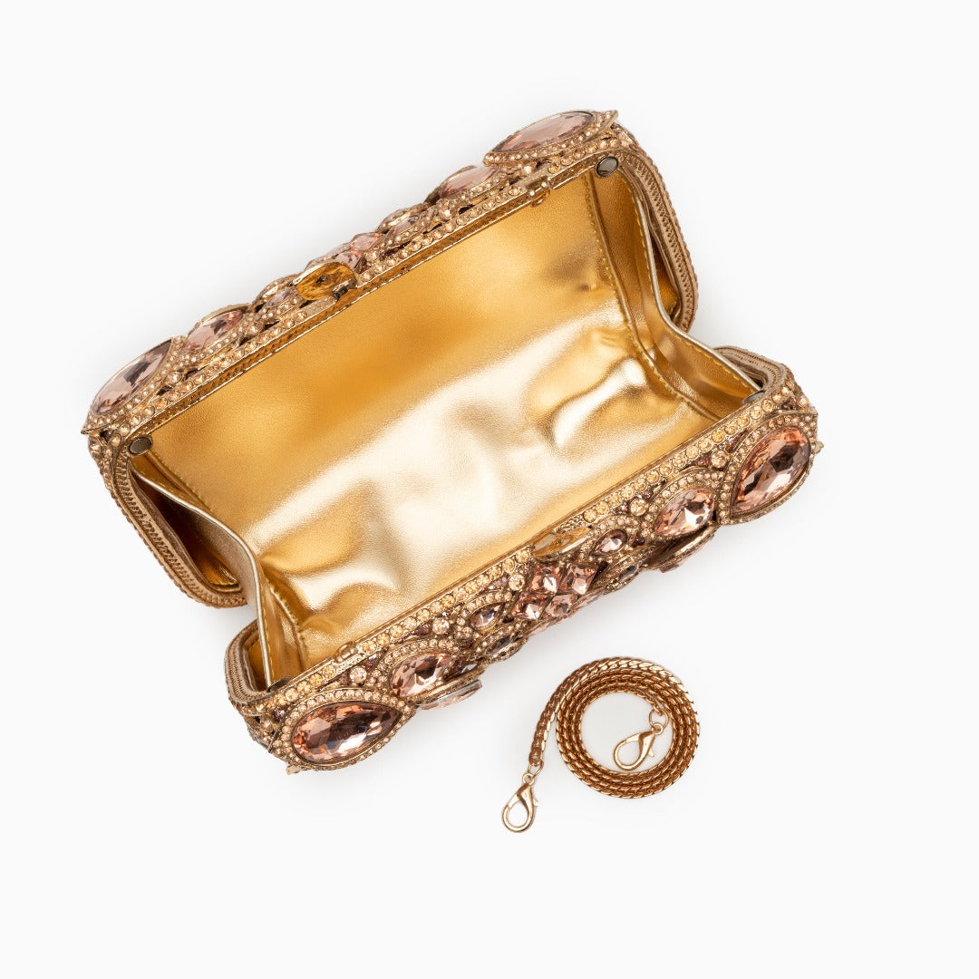 Rhinestone Crystal Clutch Bag by Reina