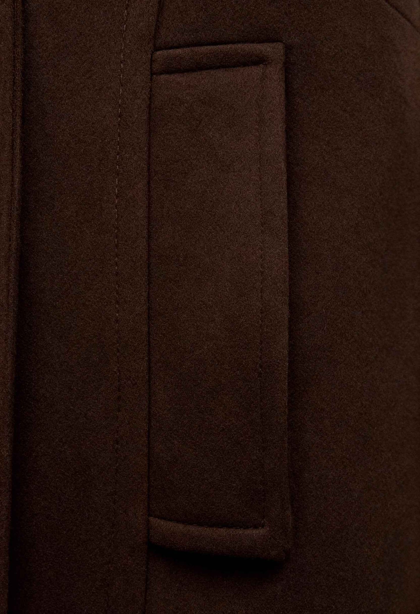 Long Double-Breasted Coat | Turn-Down Collar | Loose Fit