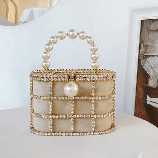 Pearl Bucket Handbag by Grace