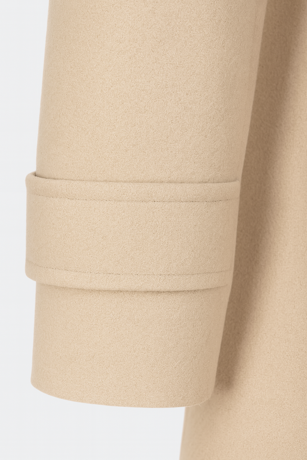 Belted Mid-Length Coat | Single-Breasted Button Front, Structured Collar
