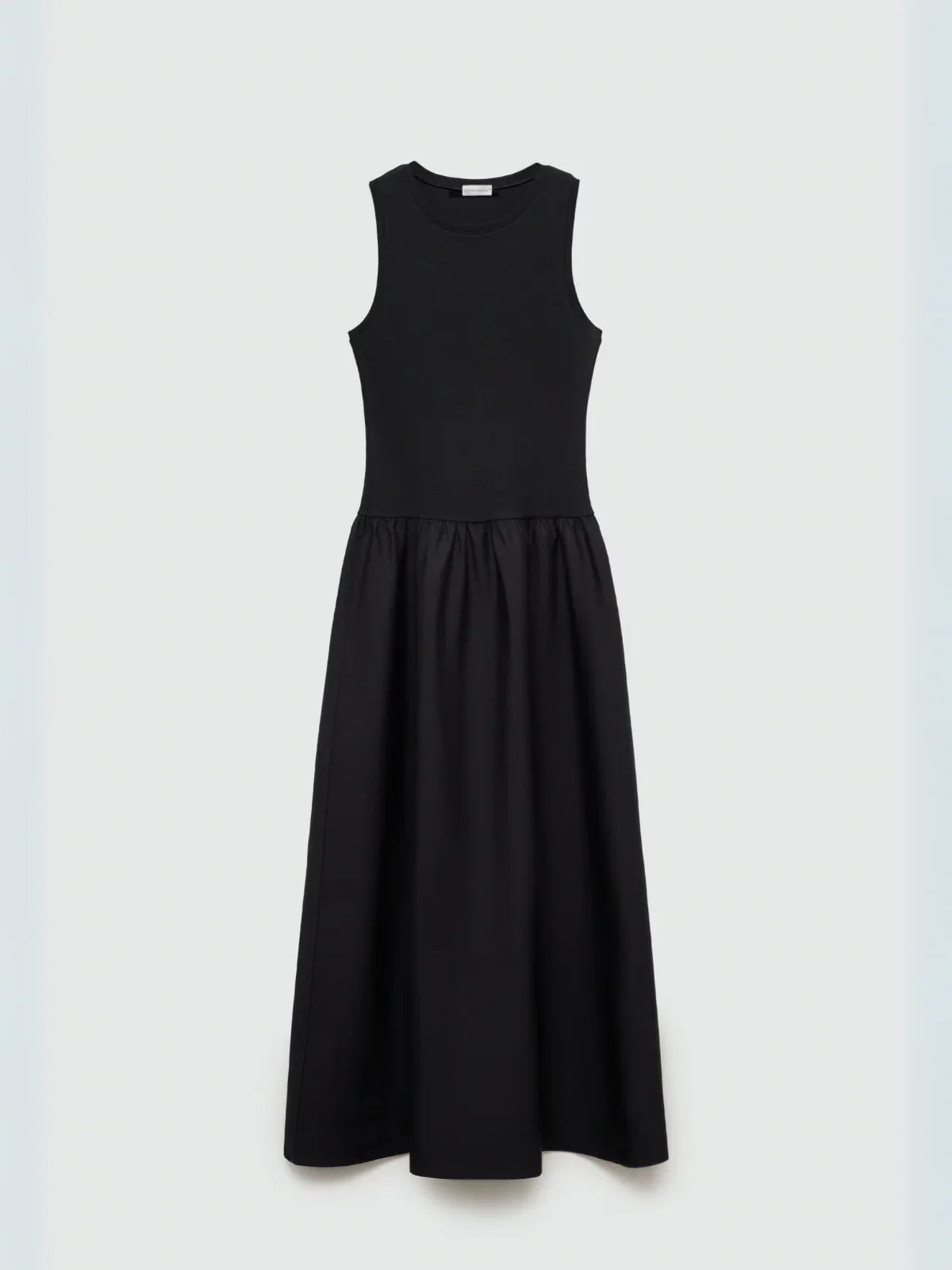 Round Neck Casual Stitching Vest Dress