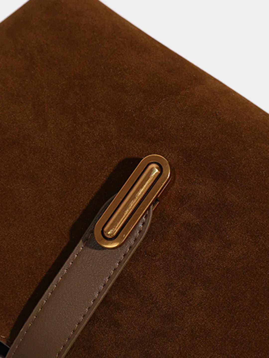 Atelier Faux Suede Tote Bag | Structured Top-Handle Design