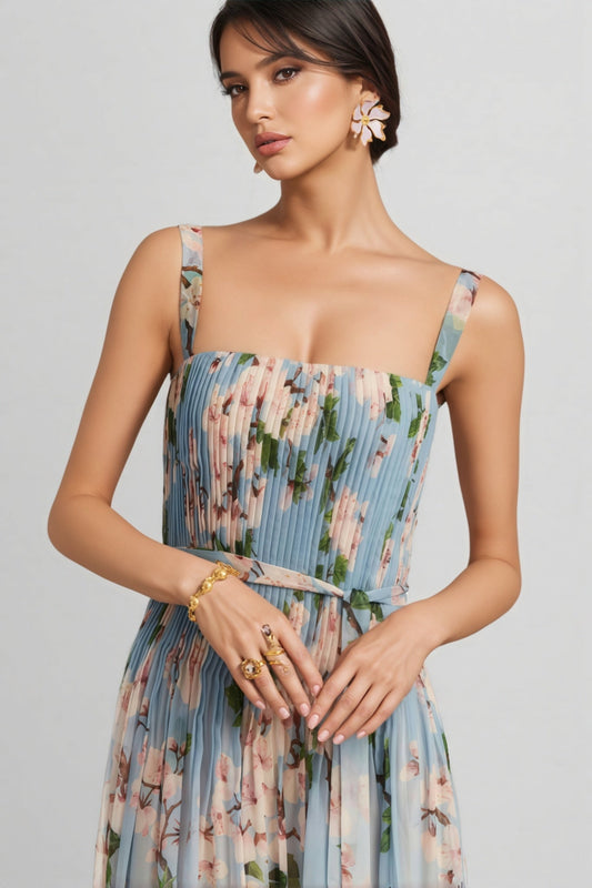 Vegad Floral Sleeveless Maxi Dress